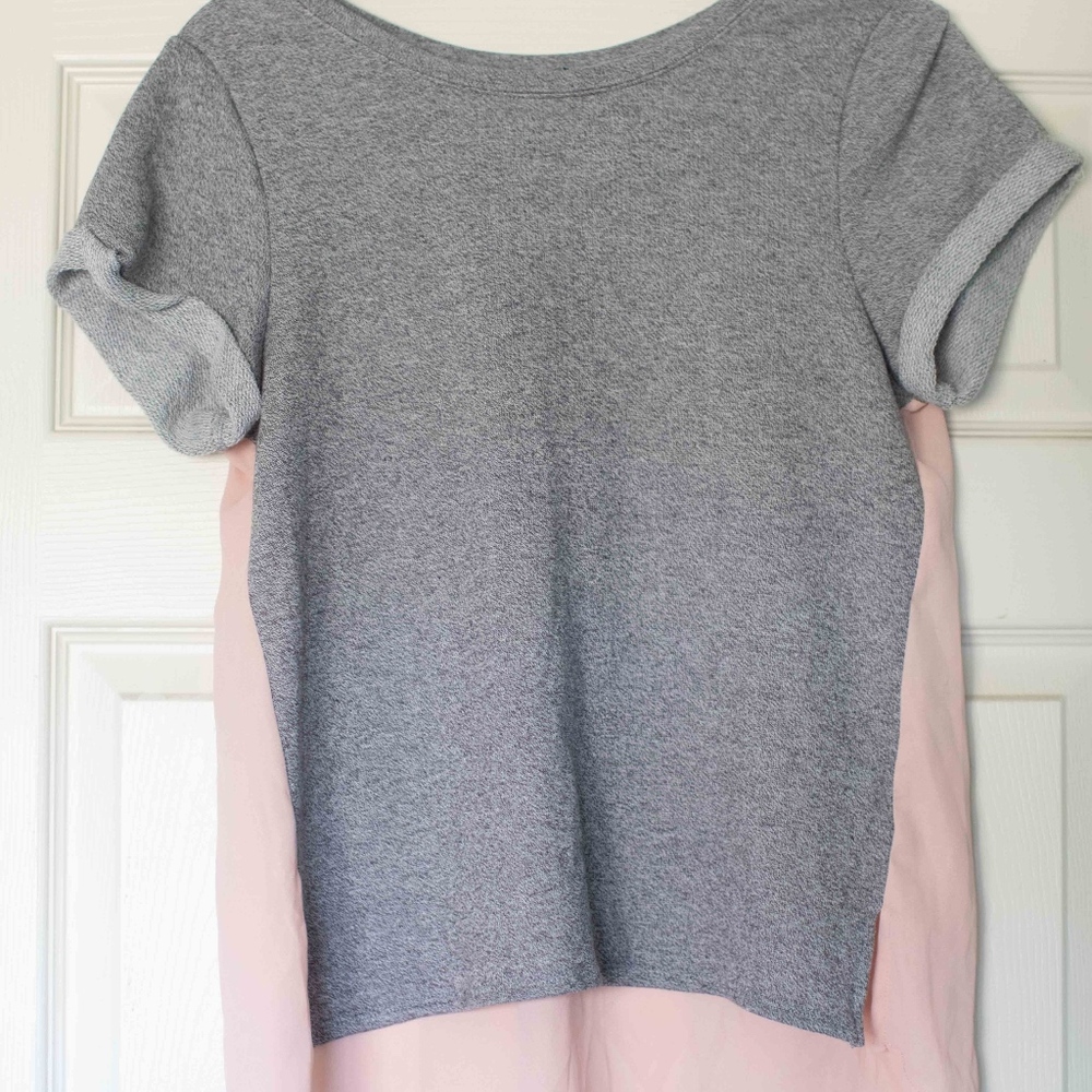 Market & Spruce Xandor Short Sleeve Woven back